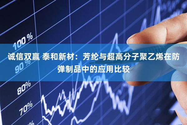 诚信双赢 泰和新材：芳纶与超高分子聚乙烯在防弹制品中的应用比较