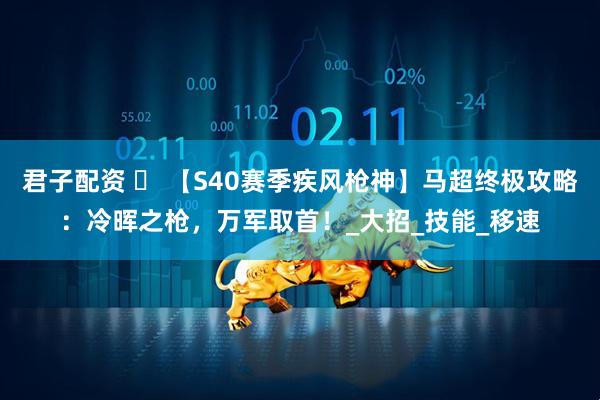 君子配资 ️ 【S40赛季疾风枪神】马超终极攻略：冷晖之枪，万军取首！_大招_技能_移速