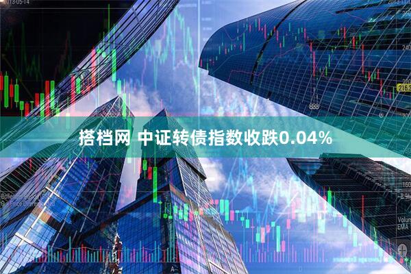 搭档网 中证转债指数收跌0.04%